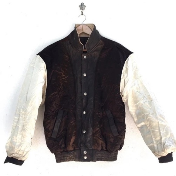 JEFF HAMILTON WHITE SOX REVERSIBLE LEATHER JACKET - Picture 2 of 8